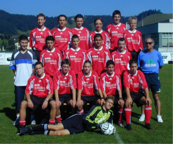 Foto: Mannschaftsfoto Junioren  Ba FCE Saison 2001/2002