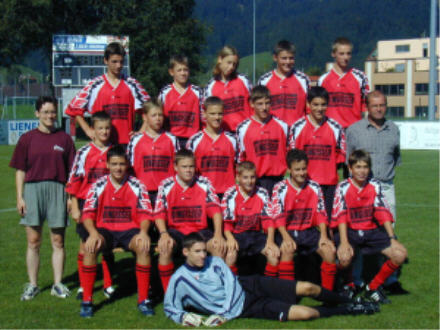 Foto: Mannschaftsfoto Junioren  Ca FCE Saison 2001/2002