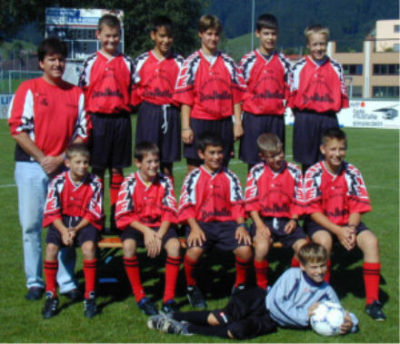 Foto: Mannschaftsfoto Junioren  Dc FCE Saison 2001/2002