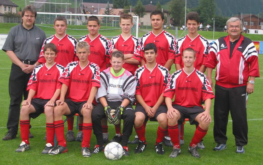 Foto: Mannschaftsfoto Junioren  Bb FCE Saison 2002/2003